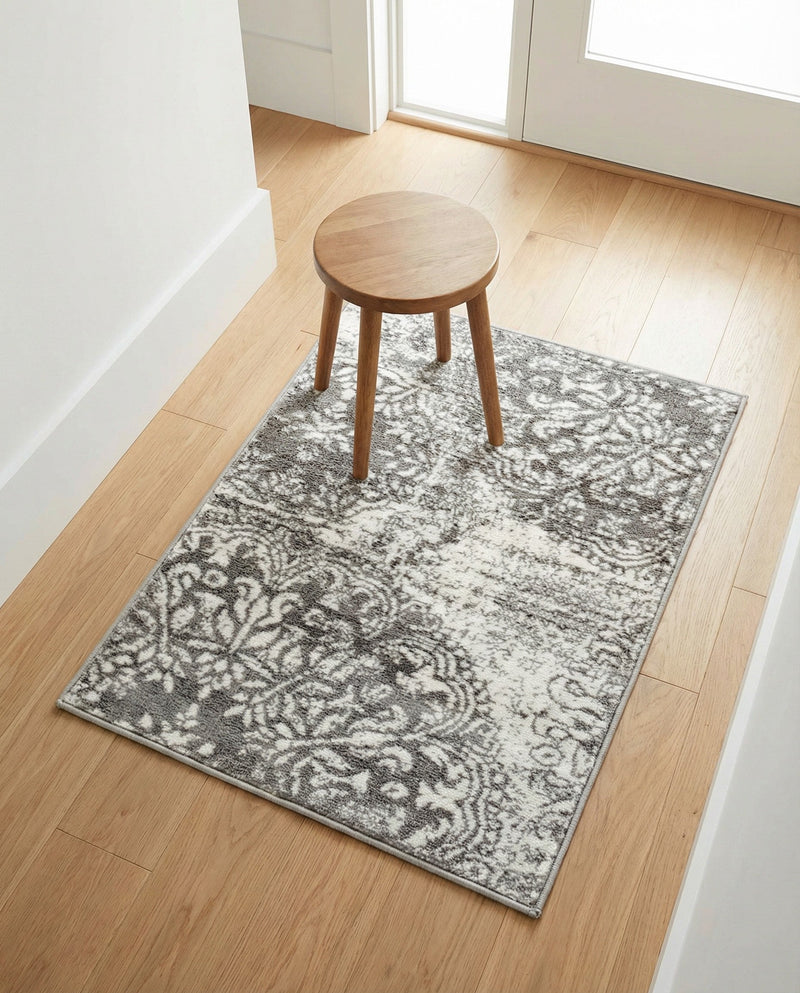 Riviera Elegance Collection Area Rug -  Monaco (Light Gray) Rectangle Light Gray  lifestyle 8