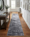 Sahara Essence Collection Area Rug - Oasis (Gray) Runner Gray  lifestyle 44