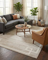 Metro Heights Collection Area Rug -  Bronx Rectangle Beige  lifestyle 43