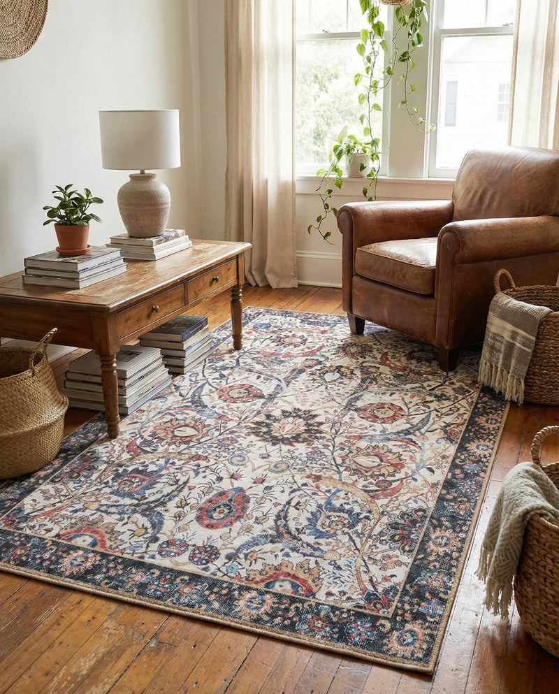 Heritage Elegance Collection Area Rug -  Topkapi Rectangle Ivory  lifestyle 22