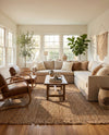 Savannah Jute Collection Area Rug - Tahoe Rectangle Natural  lifestyle 15