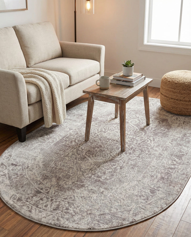 Cambridge Classics Collection Area Rug -  Magdalene (Gray) Oval Gray  lifestyle 66