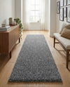 Cozy Comfort Shag Collection Area Rug - Haven (Pebble Gray) Runner Pebble Gray  lifestyle 61