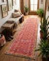 Heritage Elegance Collection Area Rug -  Fontainebleau Runner Red  lifestyle 49