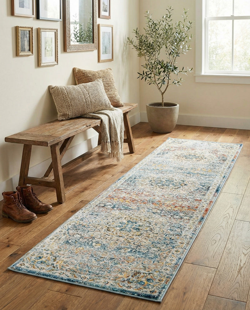 Coastal Haven Collection Area Rug - Seabreeze (Multi) Runner Multi  lifestyle 65