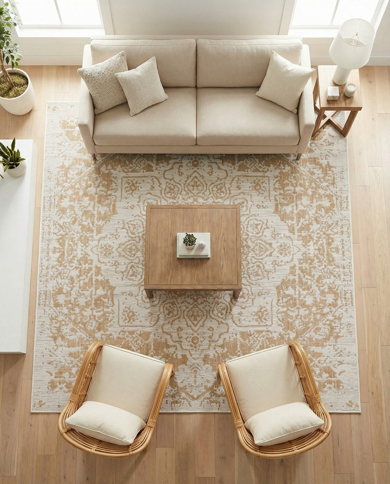 Urban Oasis Rugs Collection Area Rug -  Penthouse (Beige) Square Beige  lifestyle 66