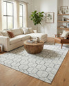 Garden Maze Retreat Collection Area Rug - Hedgegrove Rectangle White  lifestyle 7