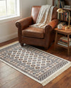 Samarkand Elegance Collection Area Rug -  Margilan (Ivory) Rectangle Ivory  lifestyle 18