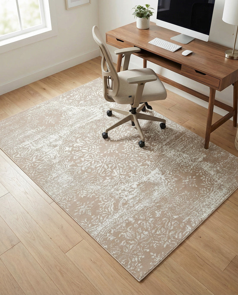 Riviera Elegance Collection Area Rug -  Monaco (Beige) Rectangle Beige  lifestyle 11