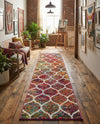 Trellis Mosaic Collection Area Rug -  Pergolatown (Multi) Runner Multi  lifestyle 81