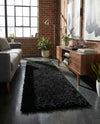 Eternal Plush Oasis Collection Area Rug -  Tranquility (Onyx Black) Runner Onyx Black  lifestyle 67