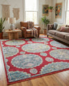 Arcadia Rugs Collection Area Rug -  Atlantis (Red) Rectangle Red  lifestyle 8