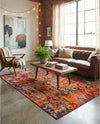 Geneva Terrace Collection Area Rug -  Morges Rectangle Rust Red  lifestyle 26