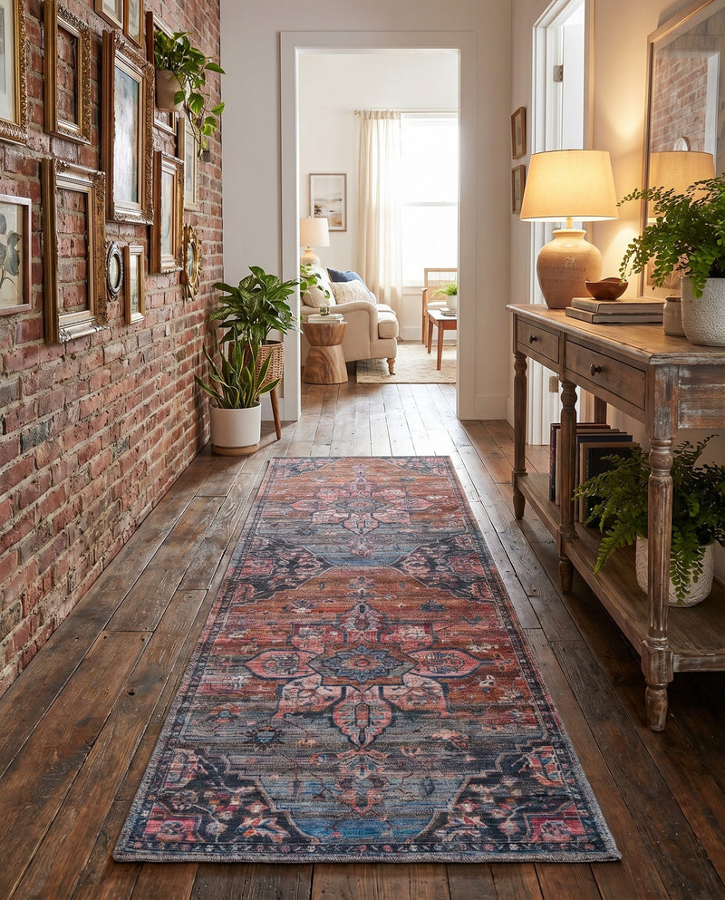 Vintage Memories Collection Area Rug -  Hindsight Runner Multi  lifestyle 47