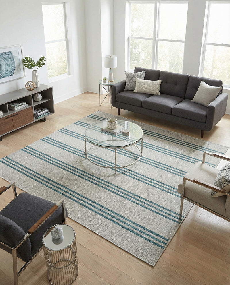 Urban Oasis Rugs Collection Area Rug -  District (Light Gray) Square Light Gray  lifestyle 17