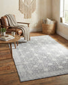 Heritage Elegance Collection Area Rug -  Chatsworth Rectangle Gray  lifestyle 10