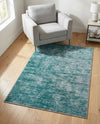 Sahara Essence Collection Area Rug - Oasis (Teal) Rectangle Teal  lifestyle 13