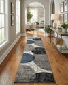 Copenhagen Edge Collection Area Rug -  Amager Runner Multi  lifestyle 60