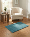 Cozy Comfort Shag Collection Area Rug - Haven (Turquoise) Rectangle Turquoise  lifestyle 31