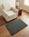 Plush Oasis Collection Area Rug - Serenity (Graphite Gray) Rectangle Graphite Gray  lifestyle 32