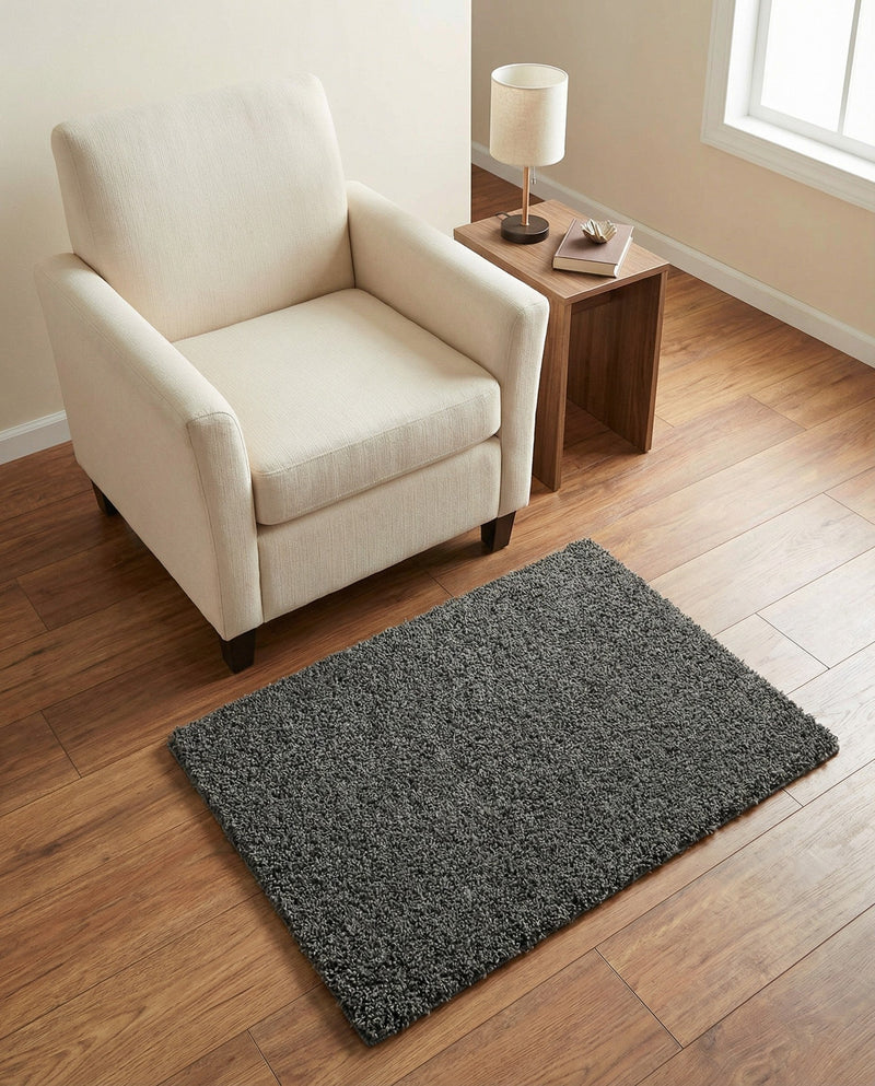 Plush Oasis Collection Area Rug - Serenity (Graphite Gray) Rectangle Graphite Gray  lifestyle 32