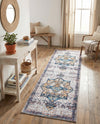 Baroque Era Collection Area Rug - Versailles (Sea Salt White) Runner Sea Salt White  lifestyle 21