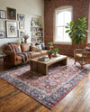 Heritage Elegance Collection Area Rug -  Gatchina Rectangle Vintage Red  lifestyle 10