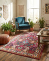 Chateau Elegance Collection Area Rug - Versailles Rectangle Multi  lifestyle 10
