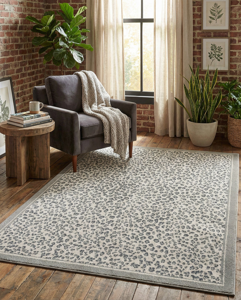 Savannah Sojourn Collection Area Rug - Serengeti Rectangle Gray  lifestyle 42