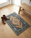 Caspian Wool Collection Area Rug - Ephesus Rectangle Charcoal Gray  lifestyle 9