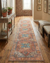 Heritage Elegance Collection Area Rug -  Windsor (Rust Red) Runner Rust Red  lifestyle 73
