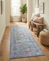Zahara Oasis Collection Area Rug -  Marrakech Runner Blue  lifestyle 53