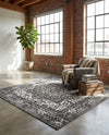 Georgetown Rugs Collection Area Rug - Dupont (Dark Gray) Square Dark Gray  lifestyle 70