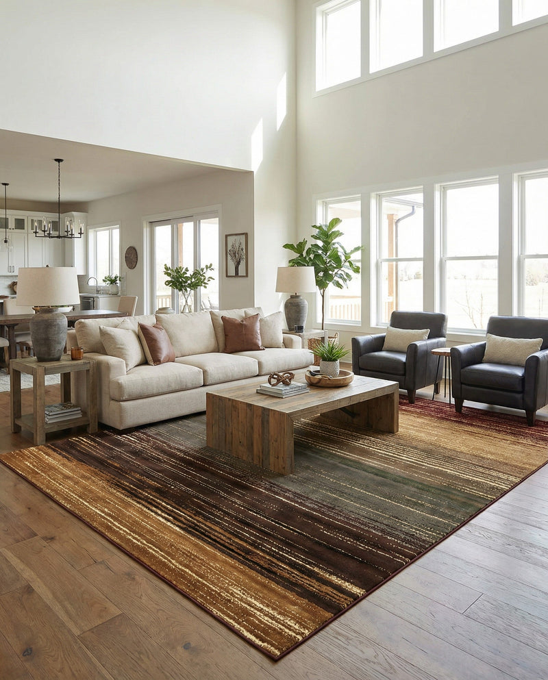 Bistro Lounge Collection Area Rug -  Cortado Rectangle Beige  lifestyle 17