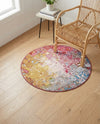 Urban Terrace Collection Area Rug -  Terrace Round Multi  lifestyle 64