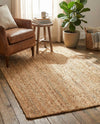 Woven Seaside Elegance Collection Area Rug - Coastline Rectangle Natural  lifestyle 17