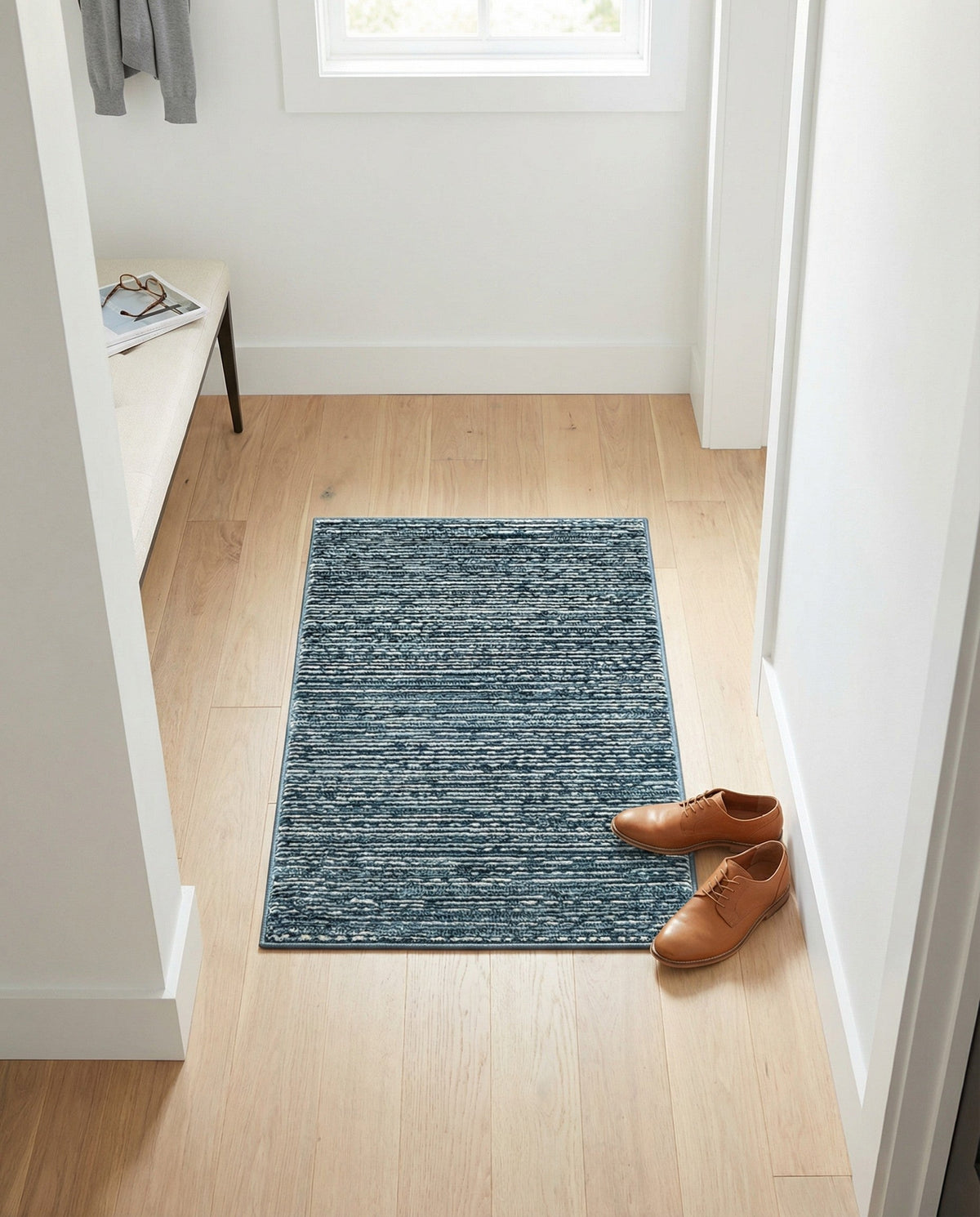 Bloomsbury Elegance Collection Area Rug -  Kensington (Blue) Rectangle Blue  lifestyle 8