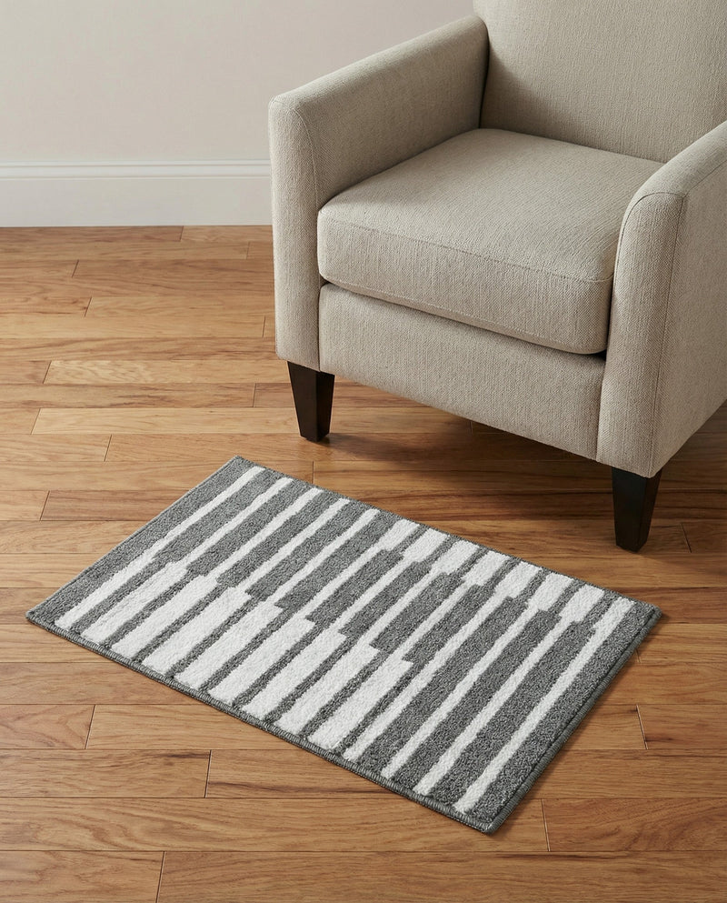 Copenhagen Edge Collection Area Rug -  Vesterbro Rectangle Gray  lifestyle 16