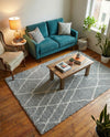 Cozy Haven Shag Collection Area Rug - Serenity (Cloud Gray) Rectangle Cloud Gray  lifestyle 21