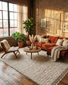 Cozy Cove Shag Collection Area Rug -  Harbor Rectangle Ivory  lifestyle 46