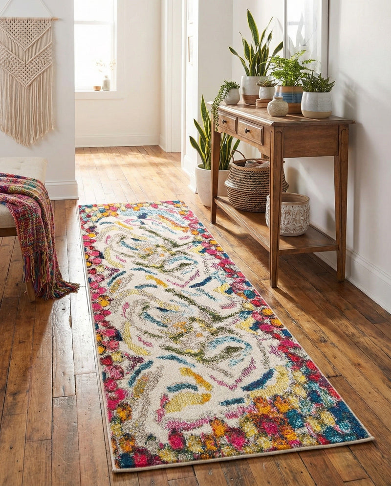 Colorburst Oasis Collection Area Rug -  Calypso Runner Multi  lifestyle 72