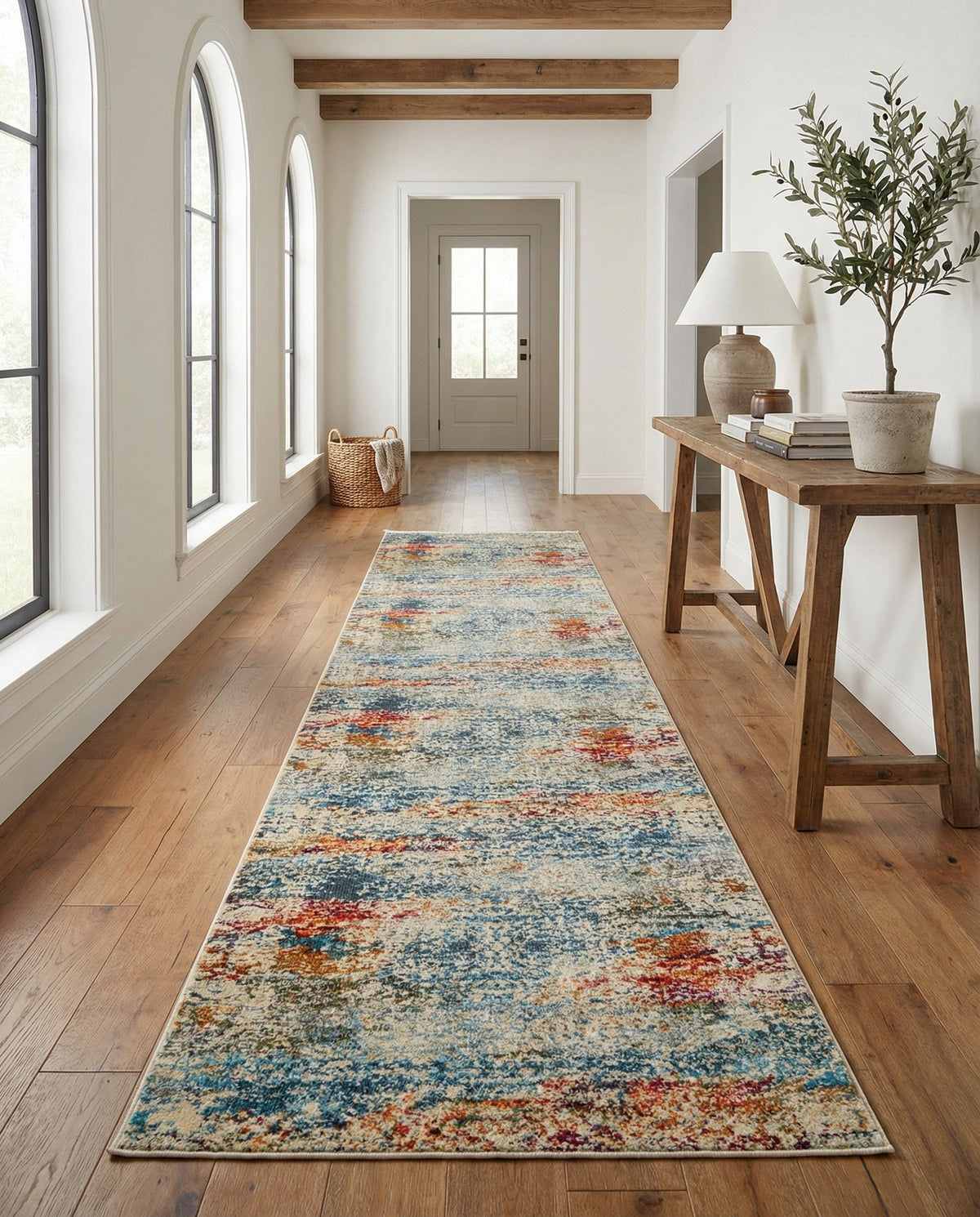 Caribbean Breeze Collection Area Rug -  Isla Runner Cream  lifestyle 128