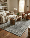 Dover Terrace Collection Area Rug - Marina (Dark Gray) Rectangle Dark Gray  lifestyle 8