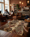 Bistro Lounge Collection Area Rug -  Piccolo Rectangle Beige  lifestyle 24
