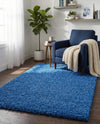 Plush Oasis Collection Area Rug - Serenity (Periwinkle Blue) Rectangle Periwinkle Blue  lifestyle 19