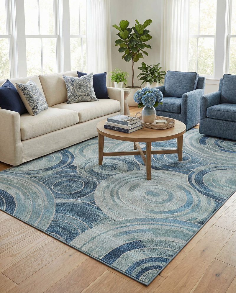 Urban Terrace Collection Area Rug -  Parkside Rectangle Light Blue  lifestyle 4