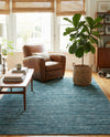 Bloomsbury Elegance Collection Area Rug -  Kensington (Blue) Rectangle Blue  lifestyle 15