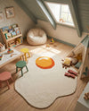 Whimsy Wonders Wool Collection Area Rug -  Dune Round White  lifestyle 14