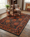 Geneva Terrace Collection Area Rug -  Lausanne Rectangle Black  lifestyle 18