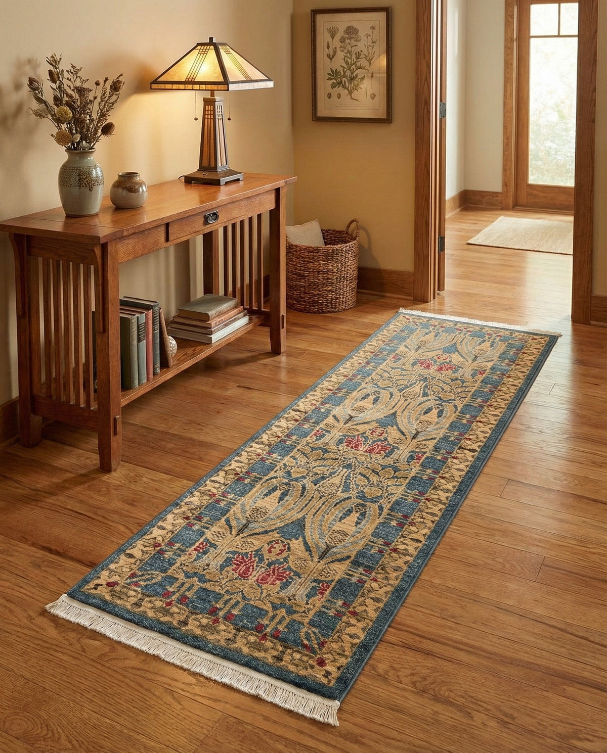 Chelsea Elegance Collection Area Rug -  Brompton (Navy Blue) Runner Navy Blue  lifestyle 131